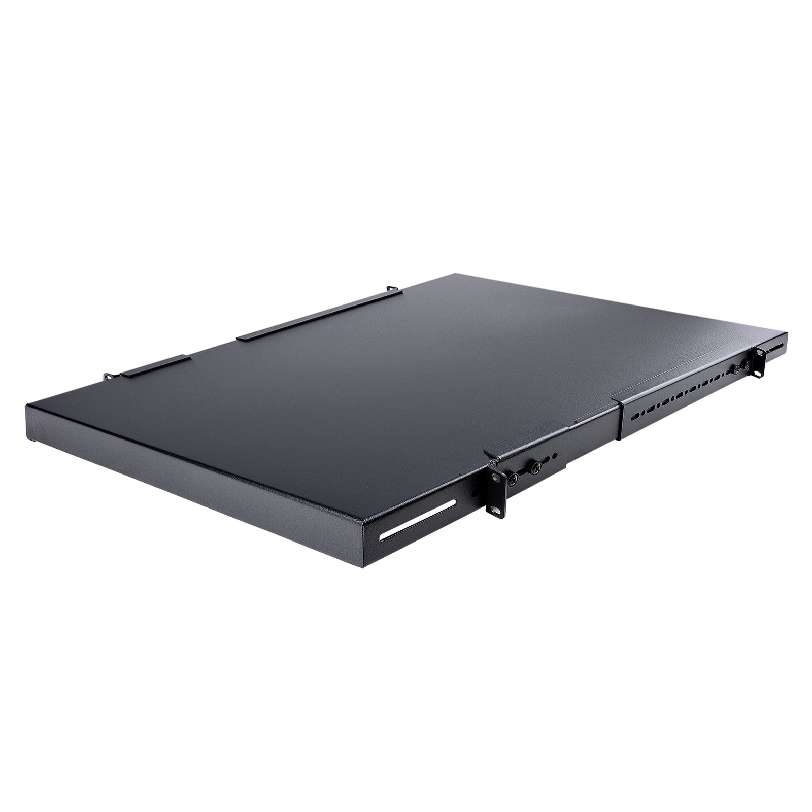 StarTech.com 1U 4-Post Adjustable Server Rack Mount Shelf - 330lbs(150 kg) - 19.5 to 38in Mounting ADJSHELFHD