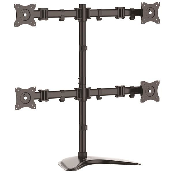 StarTech.com Quad-Monitor Desktop Stand - Articulating - For up to 27" (17.6lb/8kg) Displays ARMBARQUAD