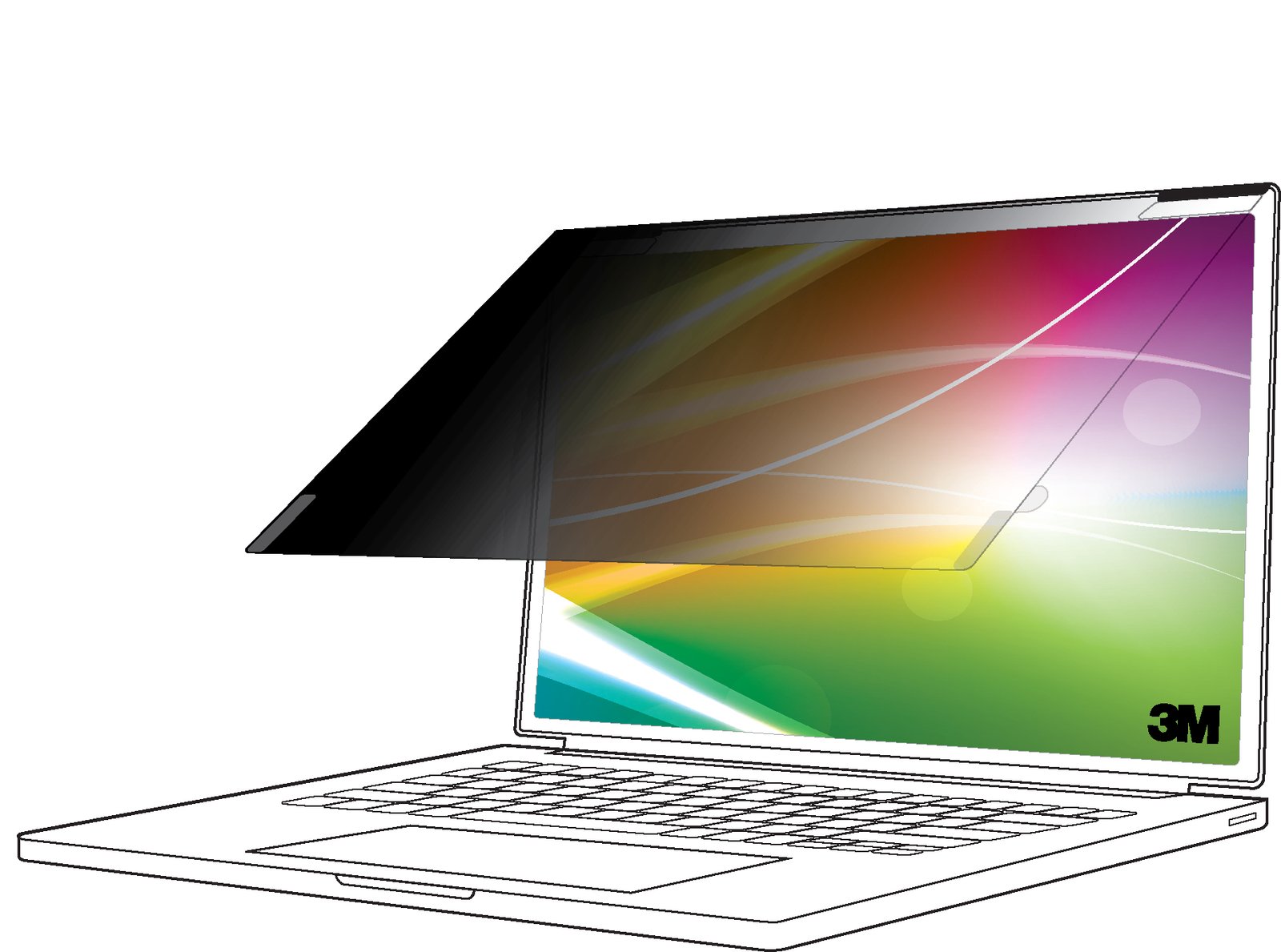 3M Company Bright Screen Privacy Filter for Apple® MacBook Pro® 16 M1-M4, 16:10, BPNAP005