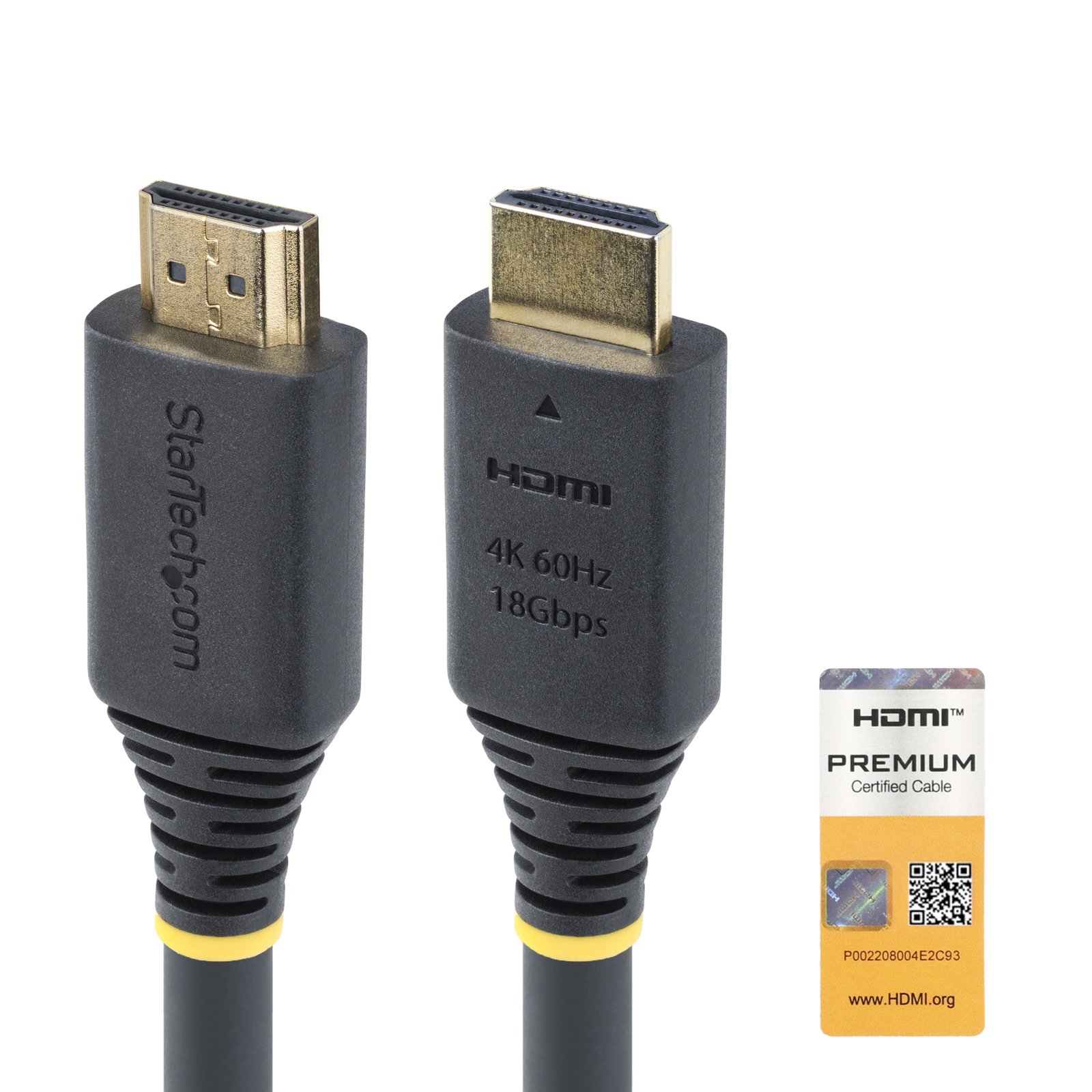 StarTech.com 10m (32.8ft) Active High Speed HDMI Cable, 4K 60Hz/1440p 144Hz, HDR10/HDCP 2.2/ARC, STA-HDMI2-CABLE-4K60-10M