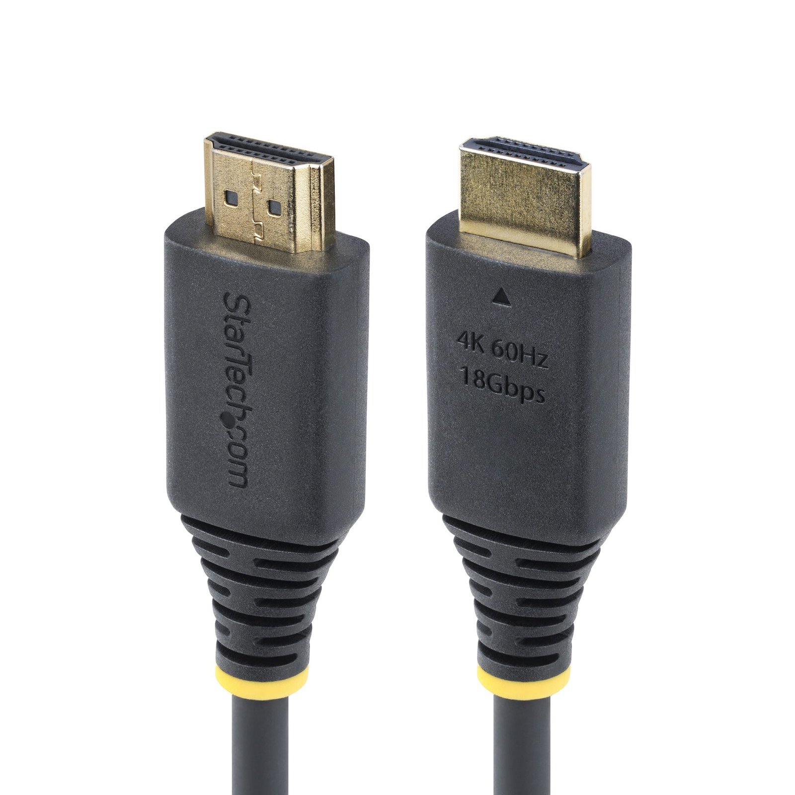 StarTech.com 30cm (1ft) High Speed HDMI Cable, 4K 60Hz/1440p 144Hz, HDR10/HDCP 2.2/ARC, 18Gbps, UHD STA-HDMI2-CABLE-4K60-30C