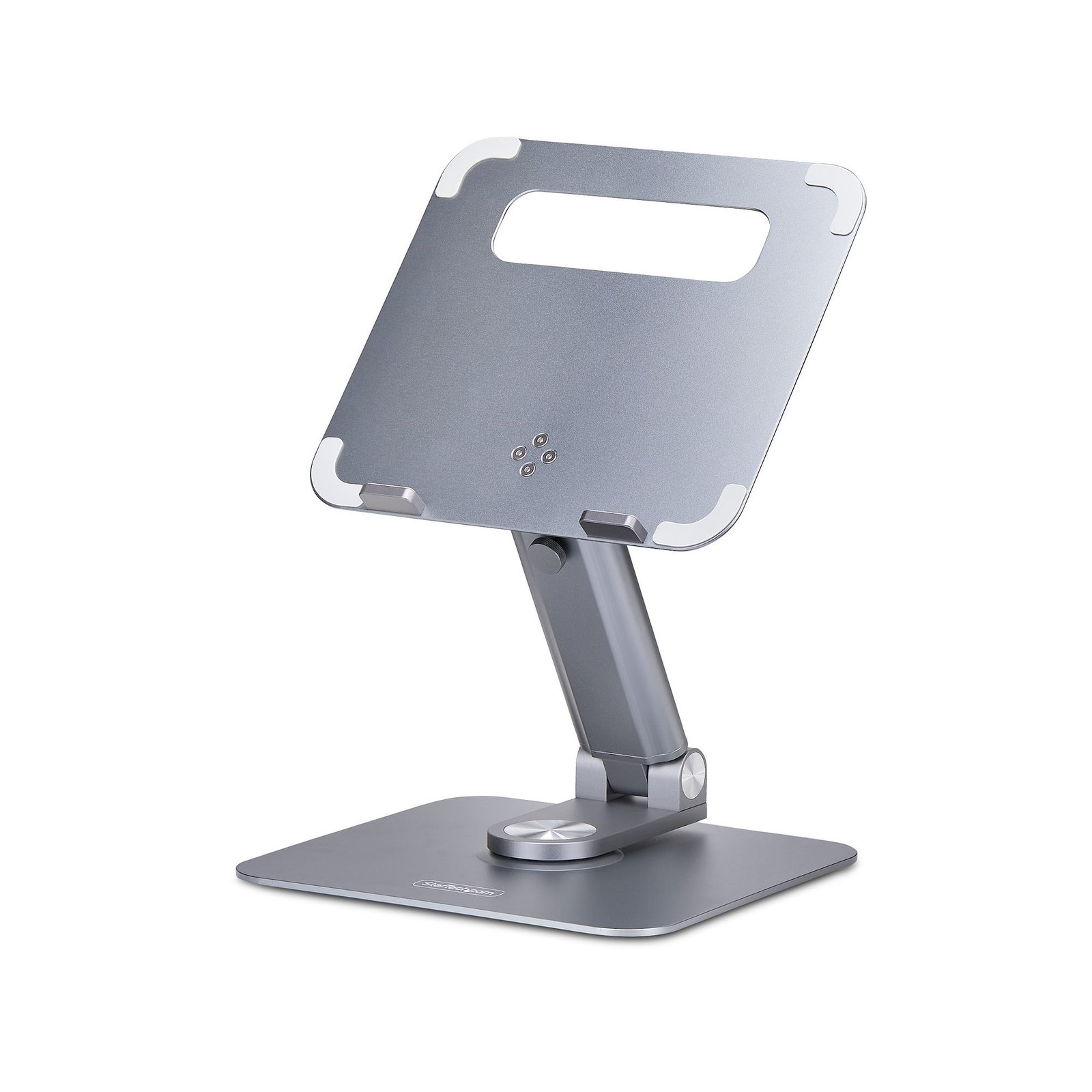 StarTech.com Telescopic Laptop Stand, 360 Swivel Base, Rotating Computer Riser for Desk, Adjustable STA-ATER-LAPTOP-RISER
