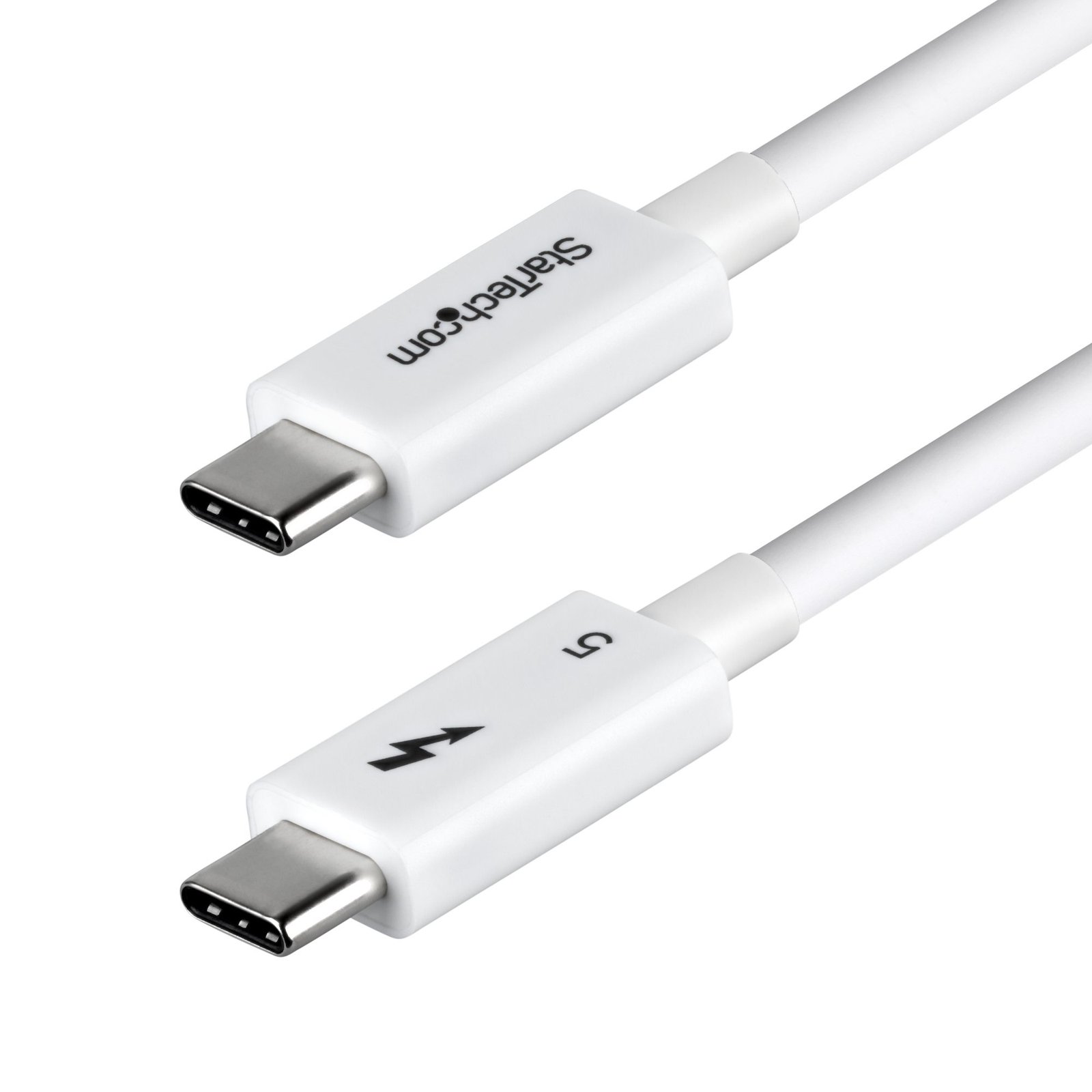 StarTech.com 3ft (1m) Thunderbolt 5 Cable, 80Gbps/Up to 120Gbps, 240W PD, 8K 60Hz, Certified STA-TBLT5MM1M240WWH