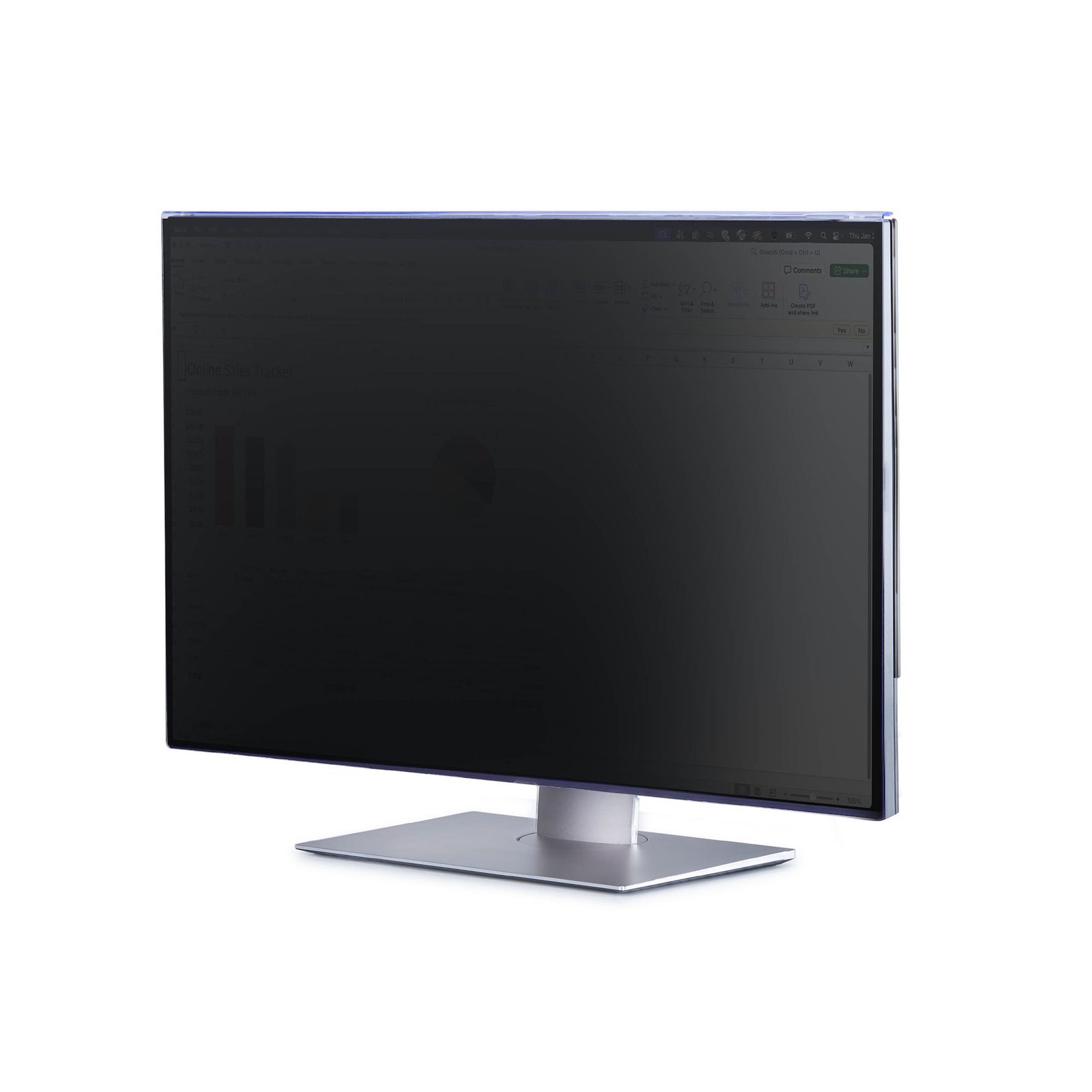StarTech.com 32-inch 16:9 Computer Monitor Privacy Screen, Hanging Acrylic Filter, Quick-Install STA-3269A-PRIVACY-SCREEN