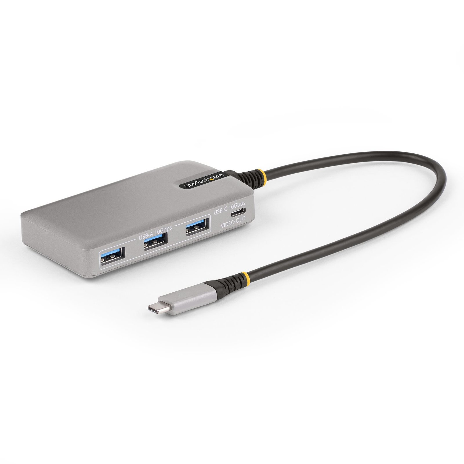 StarTech.com 4-Port USB-C Hub with DP Alt Mode Video Output 4K 60Hz - 3x USB-A, 1x USB Type-C, 100W STA-HB31C3A1CDPPD3