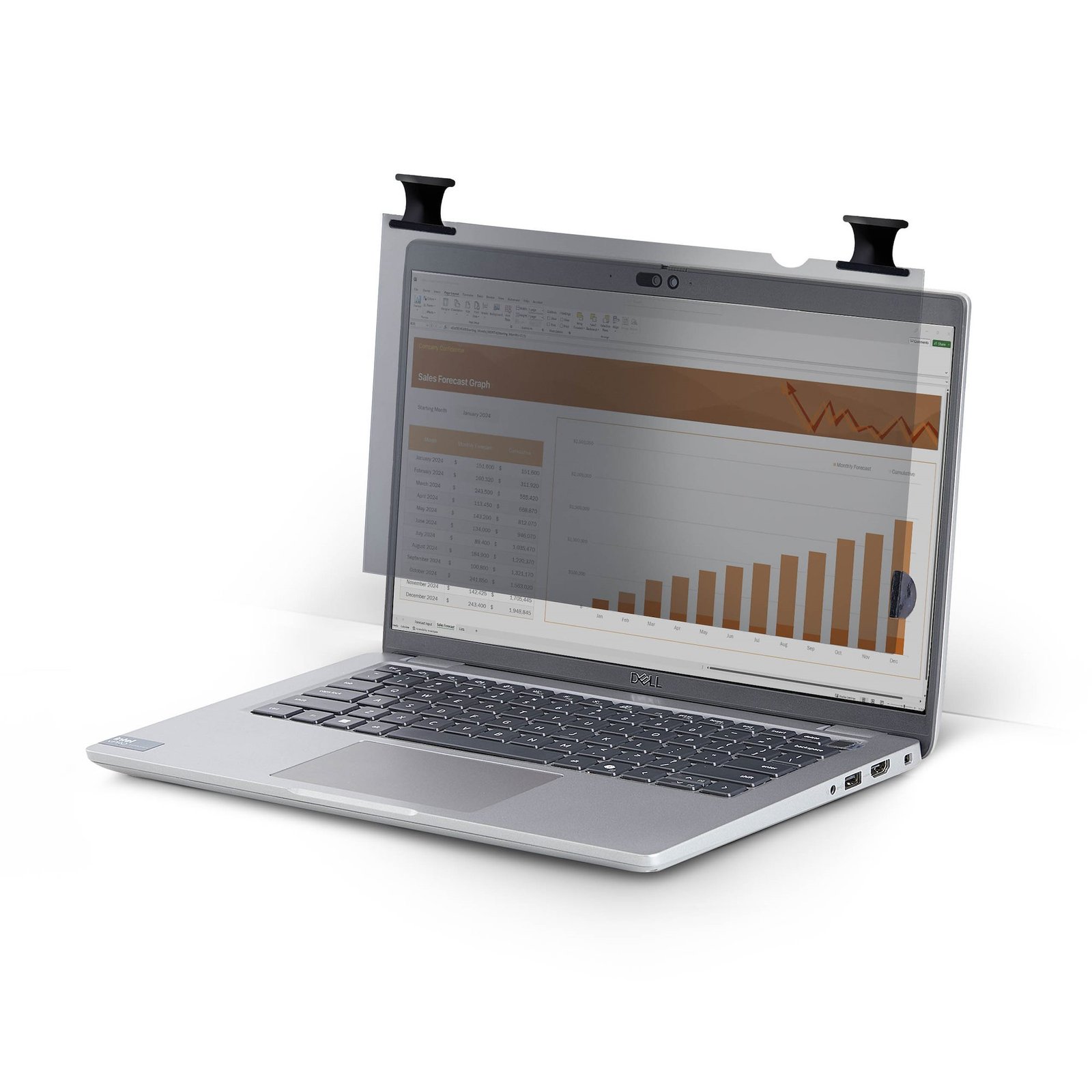 StarTech.com 14-inch 16:9 Bright Privacy Screen Filter with Touch, Flip-Over, 75% Light 14LB-PRIVACY-SCREEN