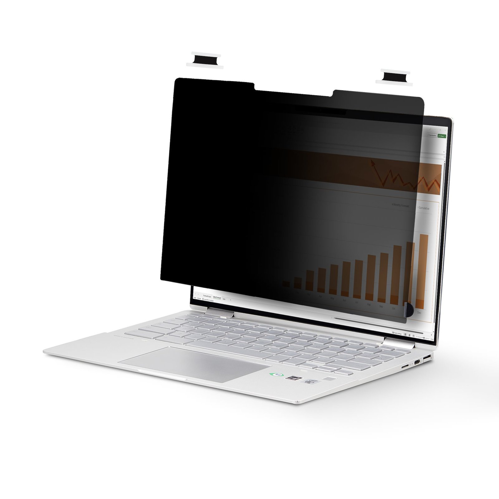 StarTech.com 14-inch 16:9 Flip-Over Privacy Screen with Touch, Anti-Glare Filter, Laptop Monitor 14LT-PRIVACY-SCREEN