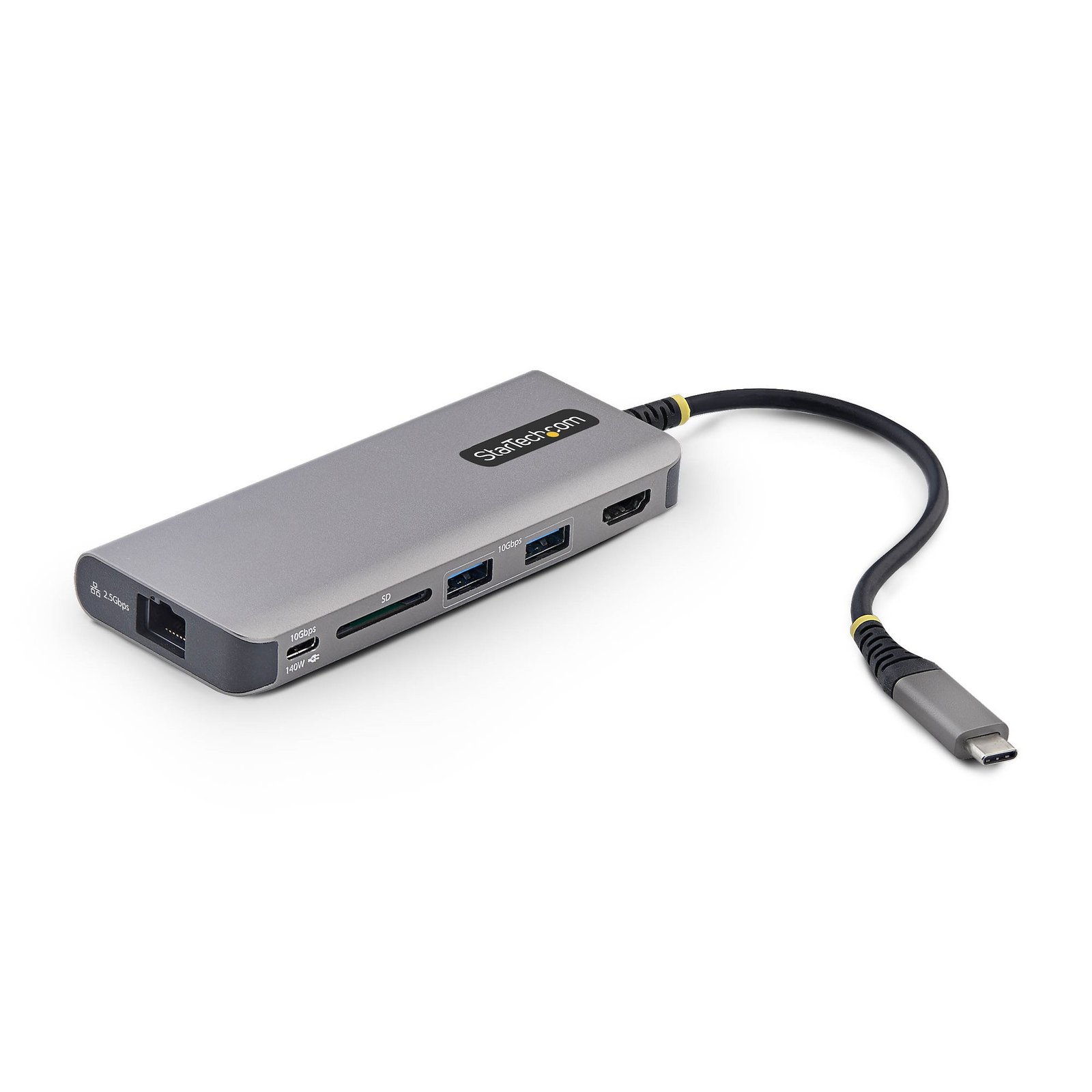 StarTech.com USB-C to HDMI Multiport Adapter, 140W PD Charging, 4K 60Hz, 3-Port USB 10Gbps Hub, SD 177B-USBC-MULTIPORT