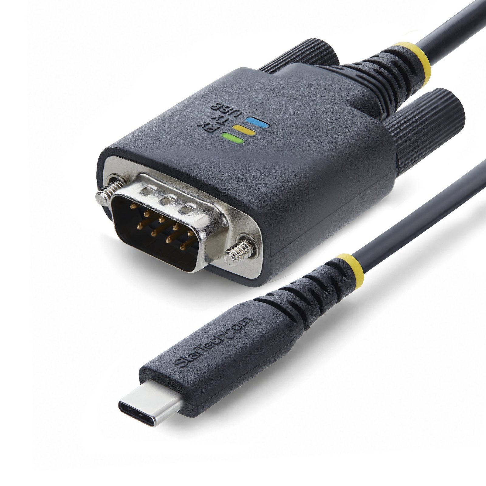 StarTech.com 6.6ft (2m) USB-C to Null Modem Serial Adapter Cable, COM Retention, FTDI, Type-C 1P6FFCN-USB-C-SERIAL