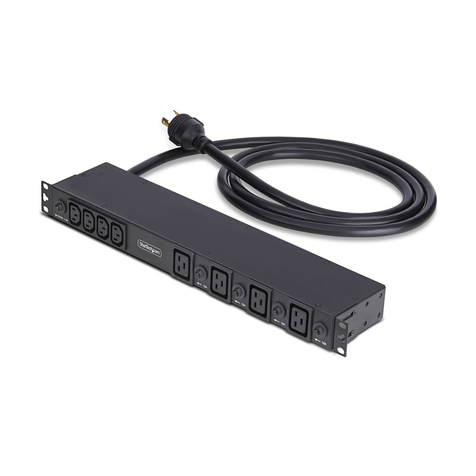StarTech.com 20-Outlet Rackmount PDU, 1U Server Power Strip, 16x C13 + 4x C19, 8x Front and 12x 2030B8H-RACK-PDU-IC