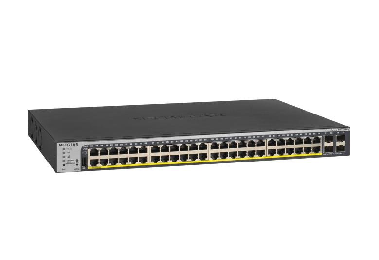 NETGEAR GS752TPP Managed L2/L3/L4 Gigabit Ethernet (10/100/1000) Power over (PoE) 1U Black GS752TPP-300NAS