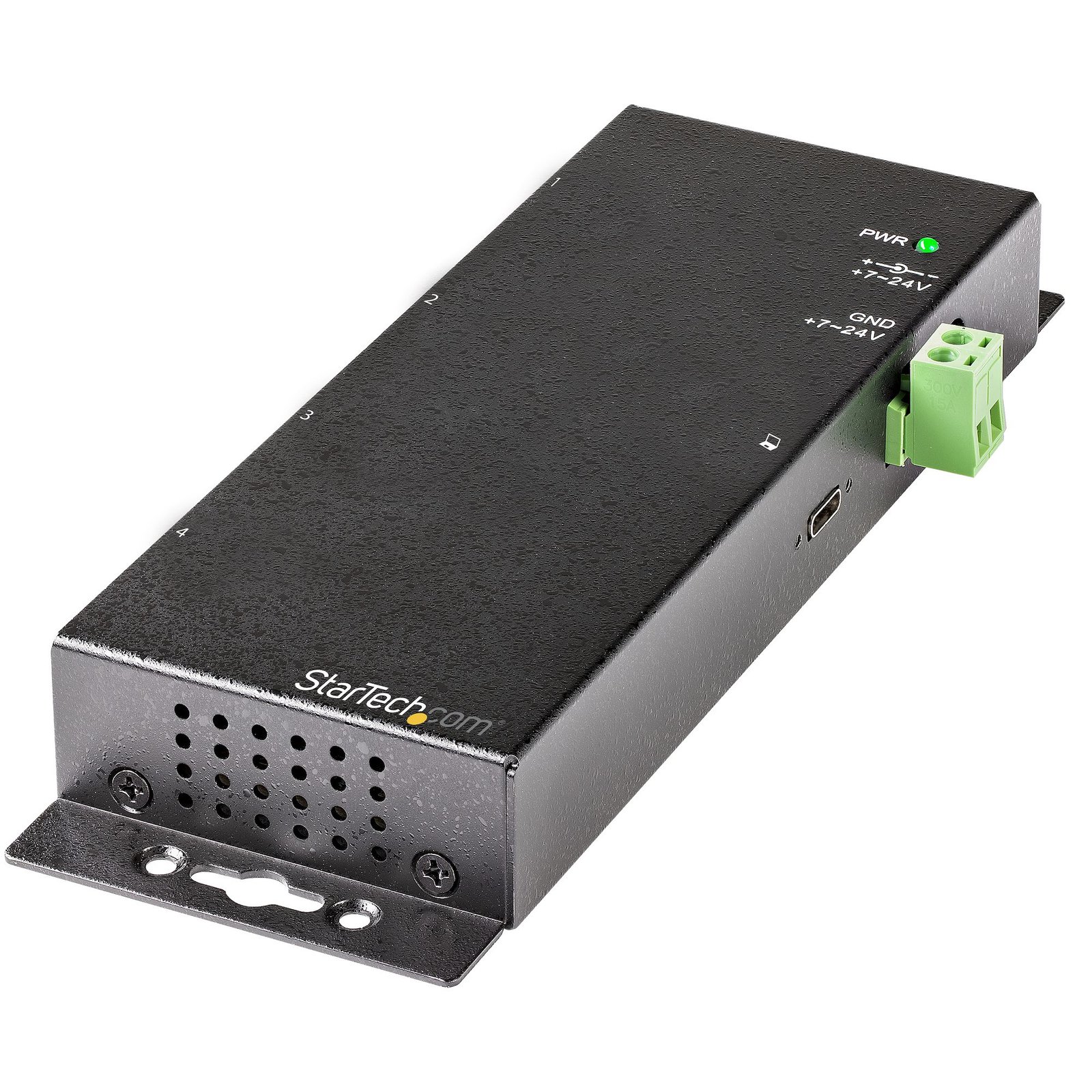 StarTech.com 4 Port USB C Hub 10Gbps - Metal Industrial USB-C - 2x & USB-A - ESD Surge Protection - HB31C2A2CME