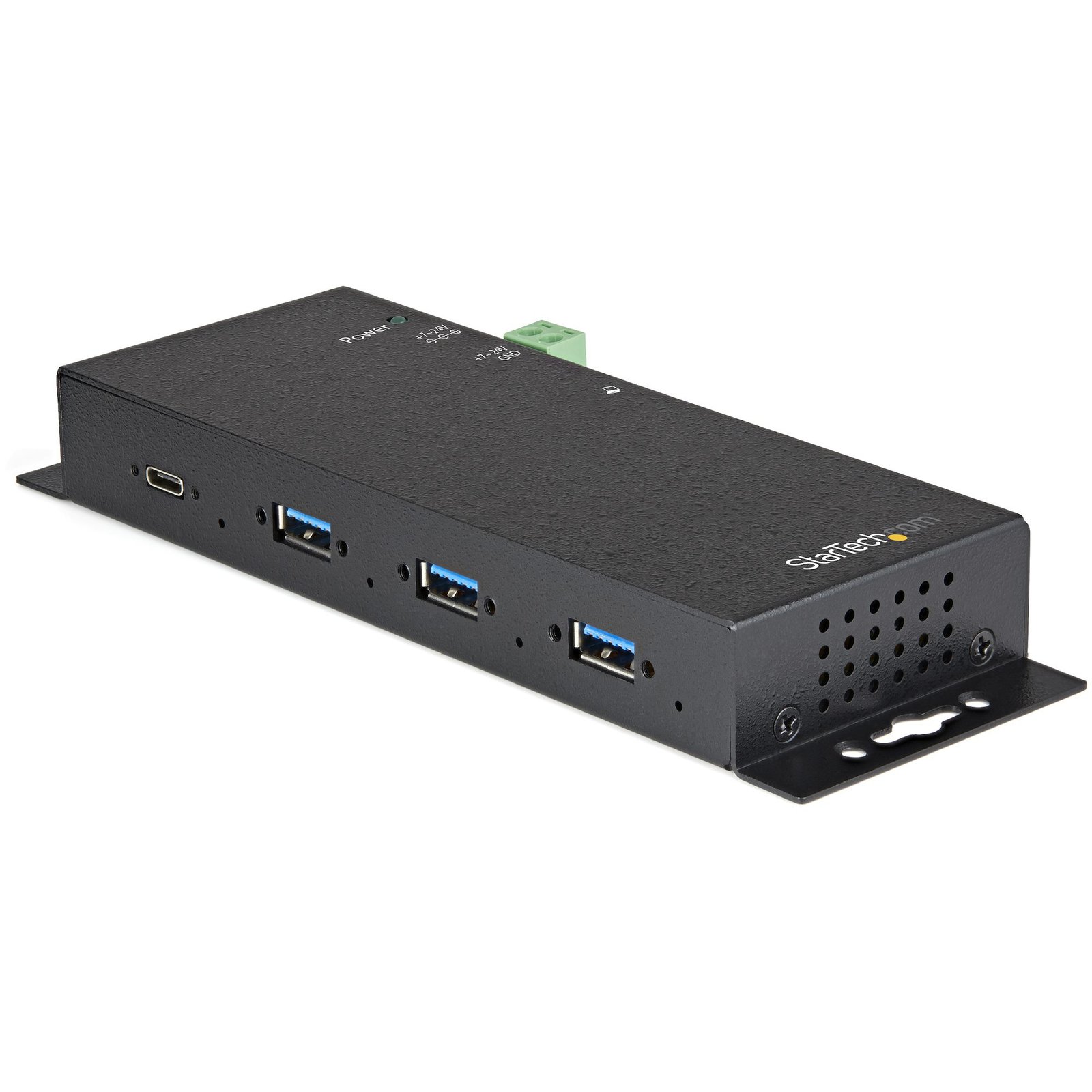 StarTech.com 4-Port USB C Hub 10Gbps - Metal Industrial Type-C w/ 3xUSB-A & 1xUSB-C - ESD & Surge HB31C3A1CME