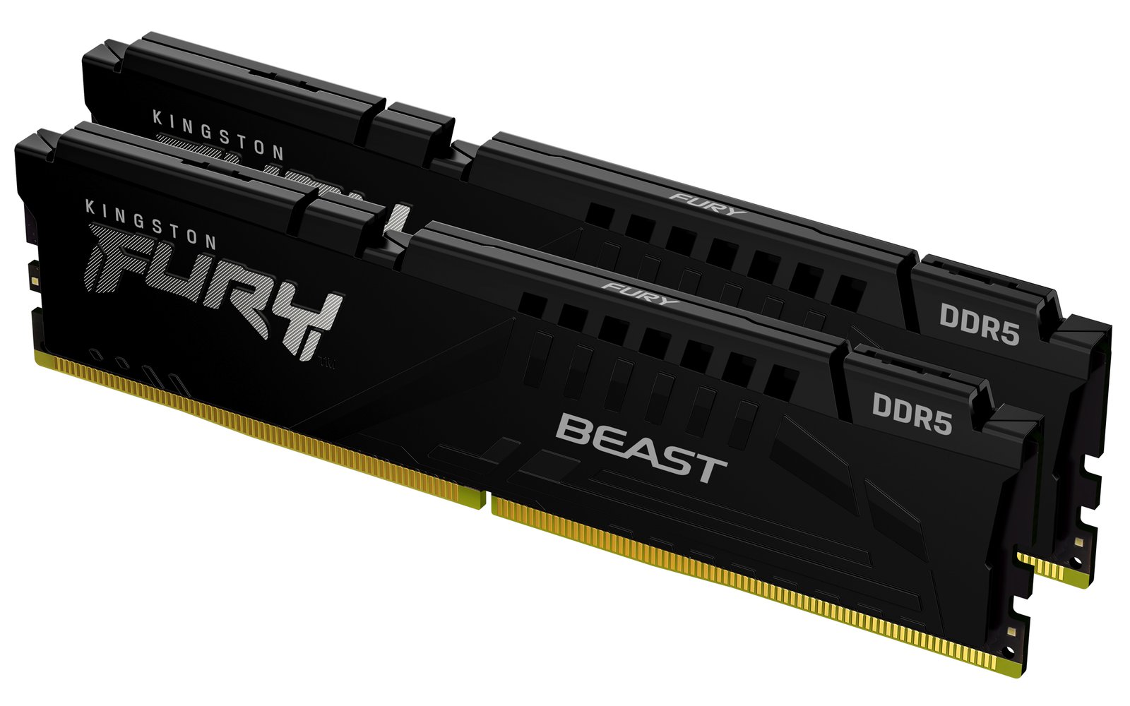 Kingston Technology FURY Beast 16GB 5200MT/s DDR5 CL40 DIMM (Kit of 2) Black KF552C40BBK2-16