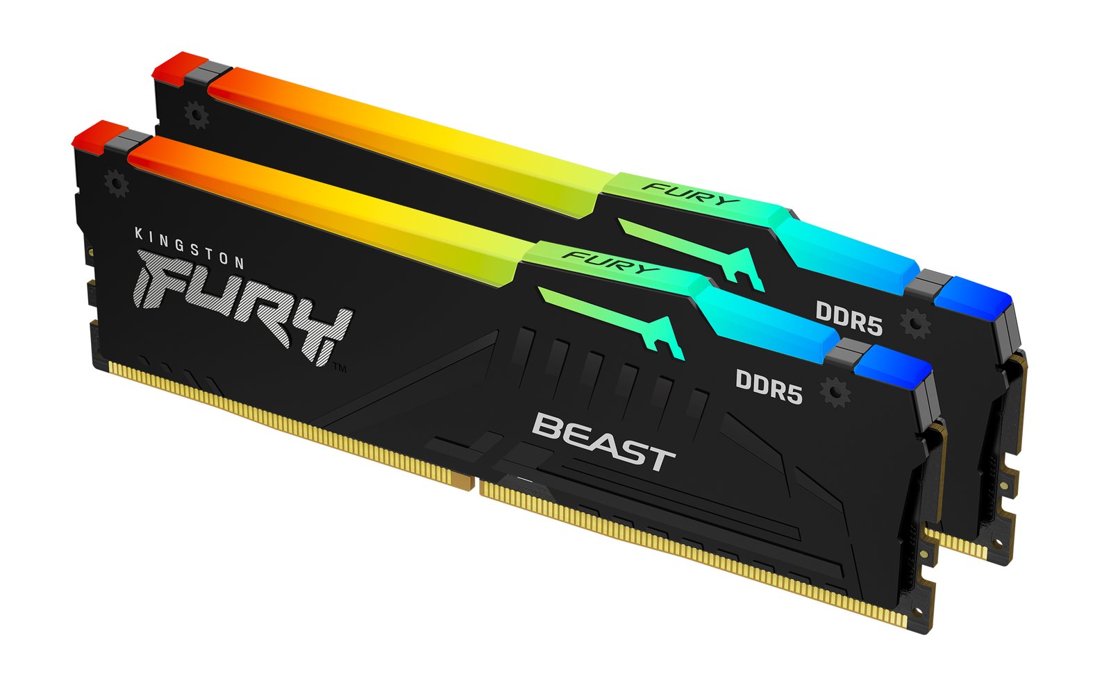 Kingston Technology FURY Beast 64GB 5600MT/s DDR5 CL40 DIMM (Kit of 2) RGB KF556C40BB2AK2-64