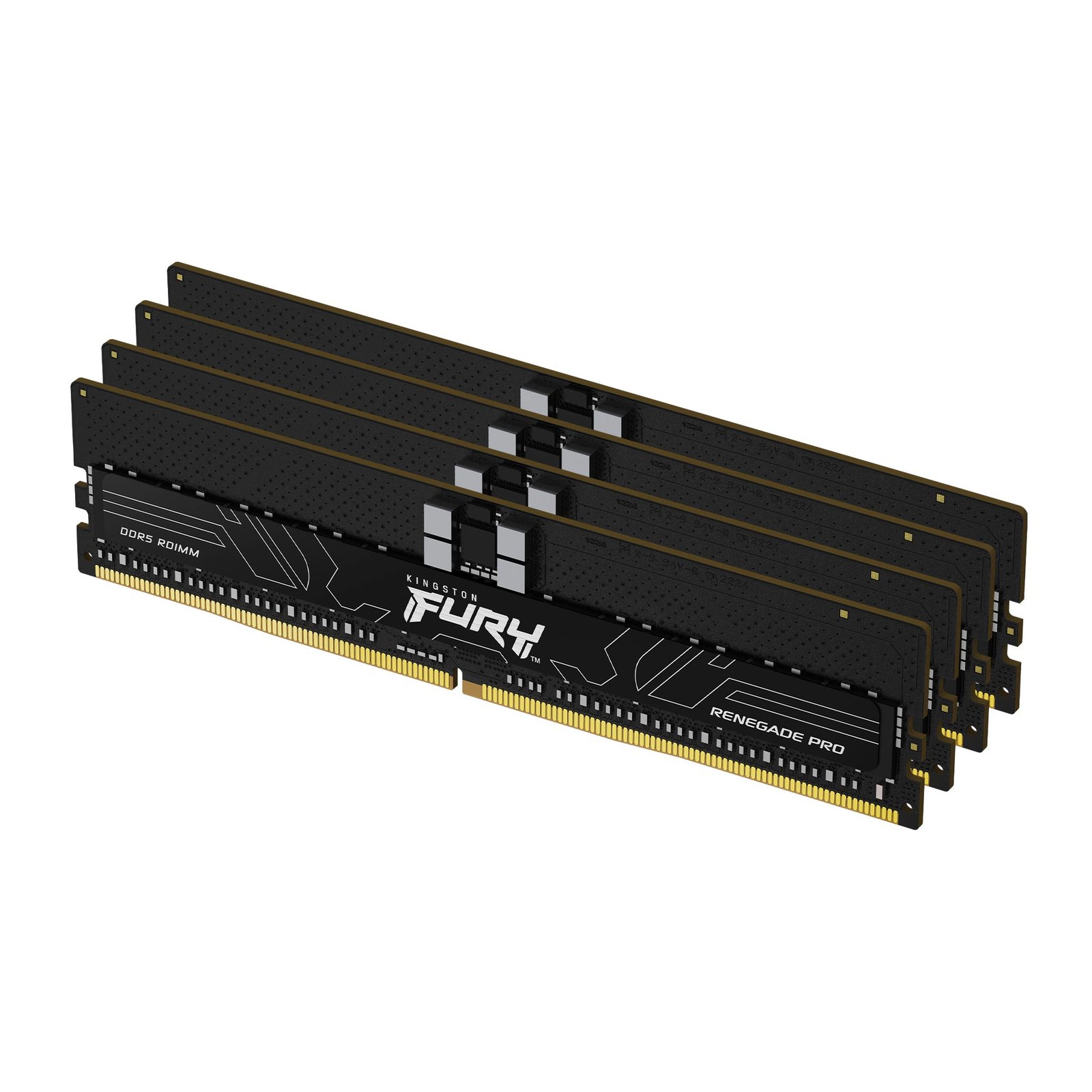 Kingston Technology FURY 128GB 5600MT/s DDR5 ECC Reg CL36 DIMM (Kit of 4) Renegade Pro XMP KF556R36RBK4-128