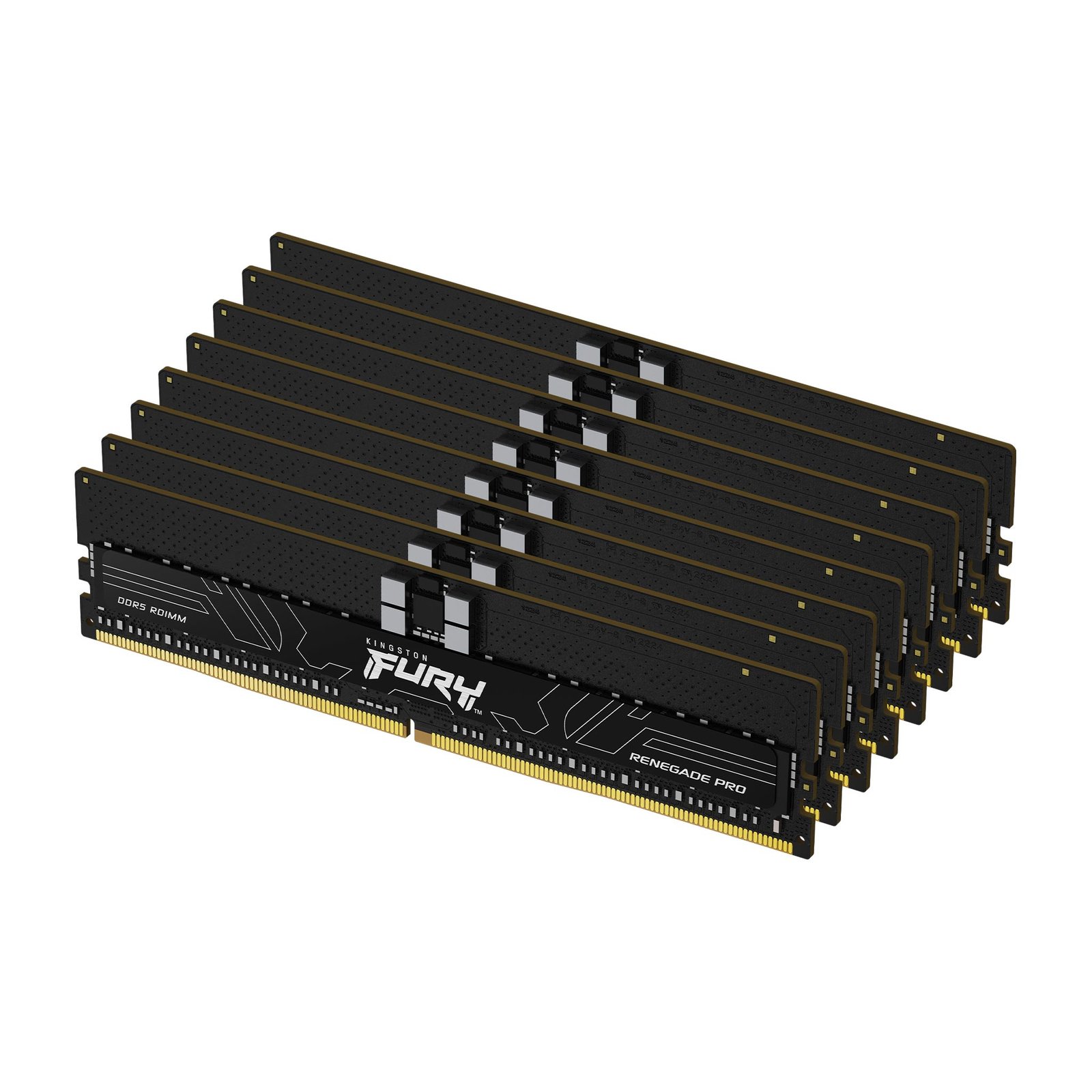 Kingston Technology FURY 256GB 5600MT/s DDR5 ECC Reg CL36 DIMM (Kit of 8) Renegade Pro XMP KF556R36RBK8-256