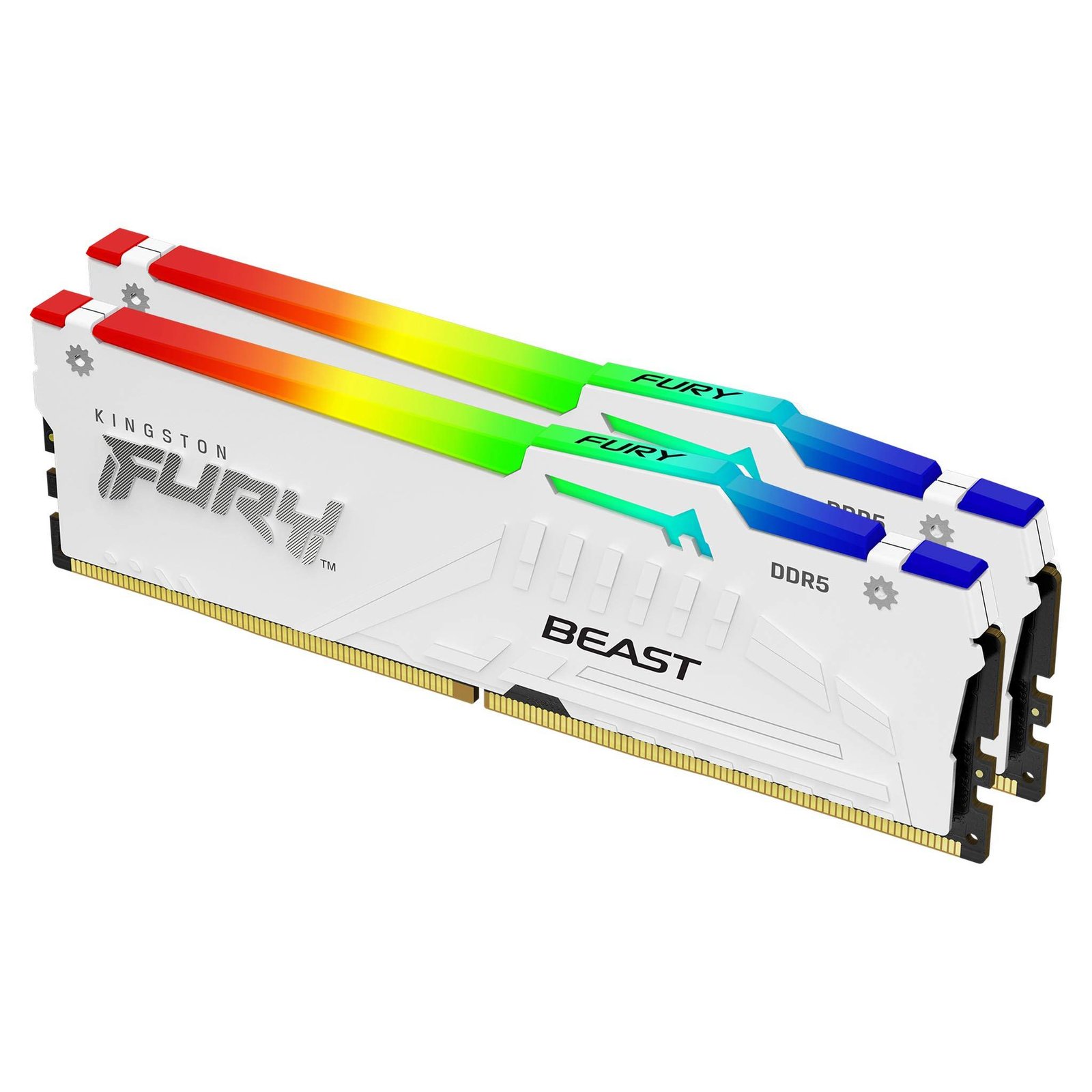 Kingston Technology FURY Beast 32GB 6000MT/s DDR5 CL36 DIMM (Kit of 2) White RGB EXPO KF560C36BWE2AK2-32