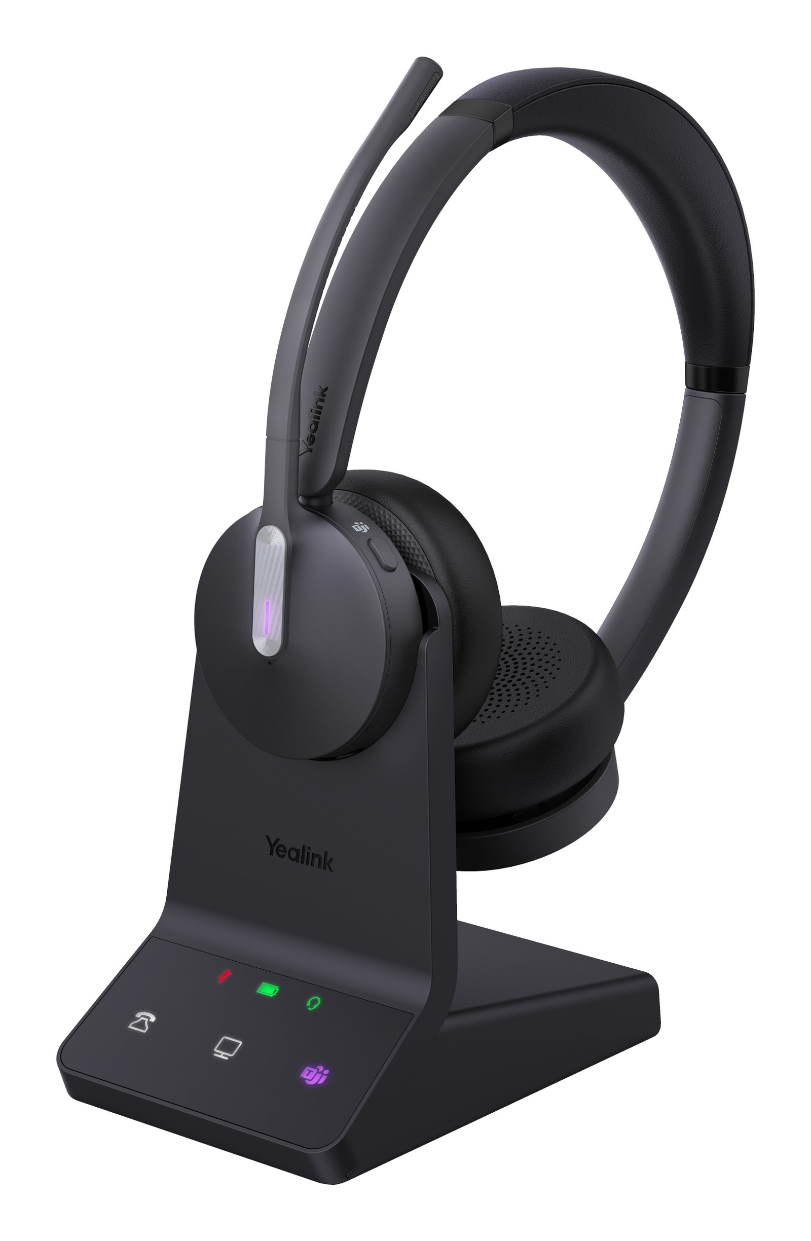 Yealink WH64 Dual Teams Headset Wireless Head-band Office/Call center USB Type-C Bluetooth Black 1208674
